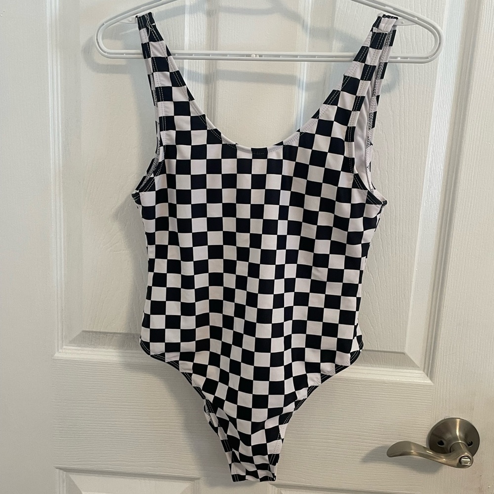 Bluenotes Checkered One Piece Swimsuit